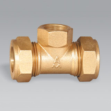 KL-657 黃銅卡套內(nèi)螺紋三通接頭