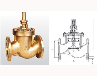 710 Y43X-16T 黃銅活塞式可調減壓閥