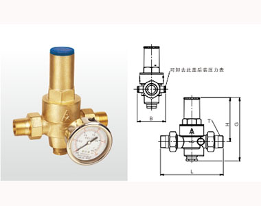 745 Y22X-16T 黃銅可調式減壓閥