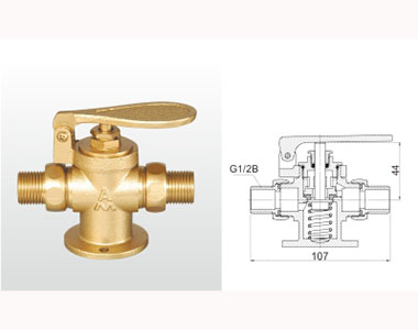 430 J21X-16T 黃銅腳踏放水閥